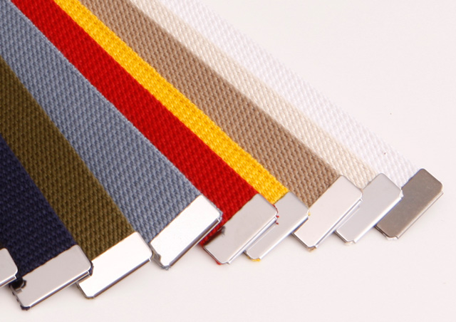 32ミリ幅 定番のコットン GI ガチャベルト 布テープベルト 選べる9色 ベルト 日本製 自社生産