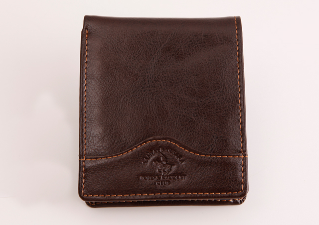 Santa Barbara Polo&Racquet Club 　高級牛革使用　二つ折財布
