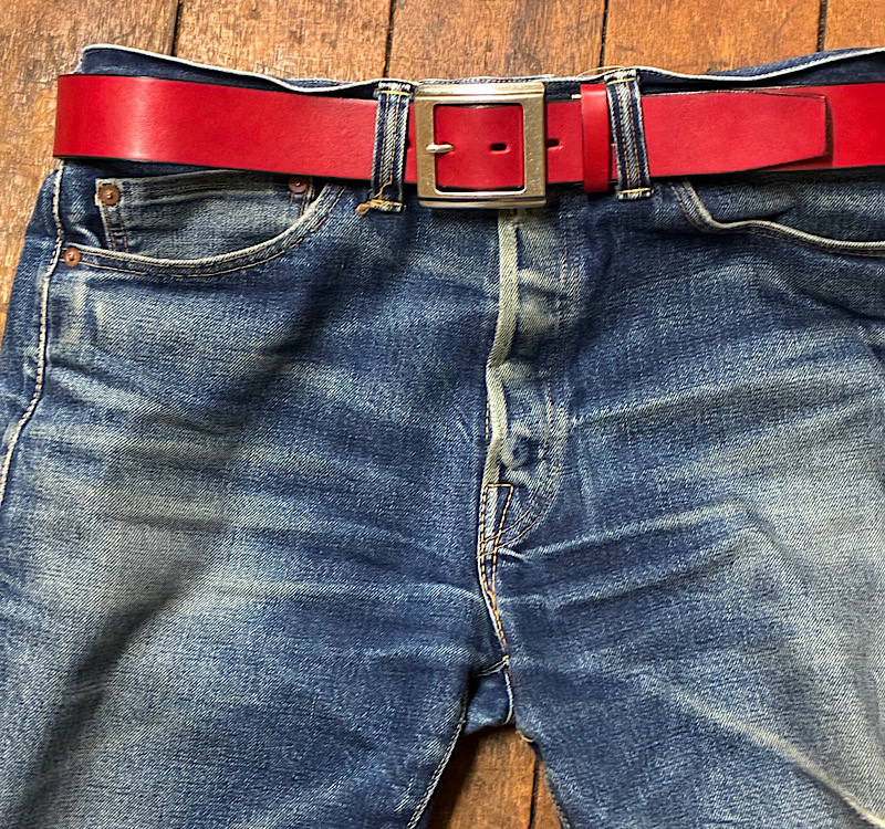 【姫路レザー】40mミリ幅 ラギットなレザーベルト 1本は持っておきたい本革ベルト