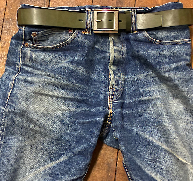 【姫路レザー】40mミリ幅 ラギットなレザーベルト 1本は持っておきたい本革ベルト