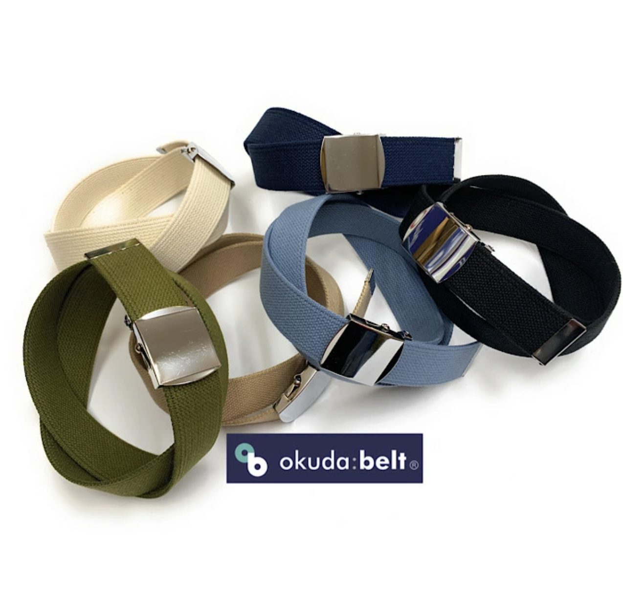 40ミリコットン(綿)ベルト シリーズ 1ピン・GIガチャベルト・Wピン